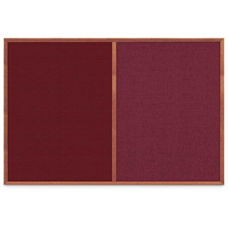 United Visual Products Slim Style Indoor Enclosed Corkboard, 30 UV503SC-BLACK-PUMICE